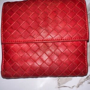 Red botegga small wallet